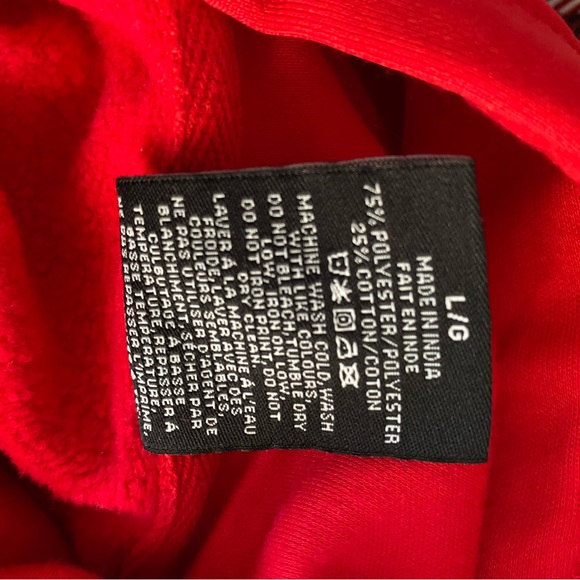 Justin Bieber Red Hoodie Purpose Tour - Size L - Picture 5 of 5